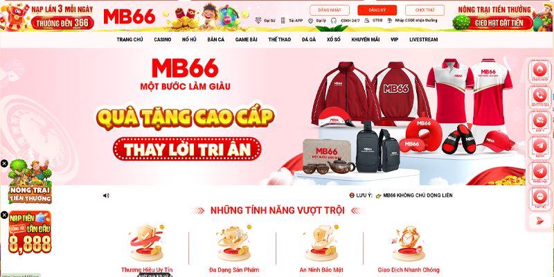 giới thiệu trang chủ mb66